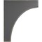 Ekena Millwork 5 1/4"W x 10"D x 12"H Clarksville Wood Vintage Decor Bracket, Black BKTWD05X10X12CVBL - alternate 2
